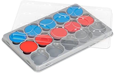 Betzold - Wendeplättchen (magnetisch)- Rechnen lernen Rechenhilfe rot blau Magnet Rechentafel