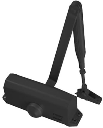 Tesa Assa Abloy DC110------9005 Cierrapuertas Brazo Articulado Para Puertas Negro DC110 Sin Retenedor