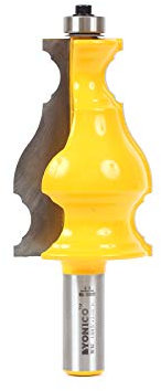Yonico 16192 Large Elegant Picture Frame Molding Router Bit 1/2-Inch Shank