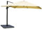 Mendler Ampelschirm HWC-A96, Gastronomie Sonnenschirm, 3x3m (Ø4,24m) Polyester/Alu 23kg mit Ständer - creme