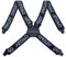 Oakley Uni-Erwachsene Factory Suspenders Werksfederhalter, Blackout, Einheitsgre