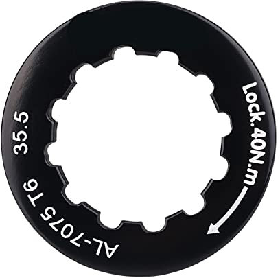 Kassetten Sicherungsring, Fahrradfestes Schwungrad Kassetten Lockring Fahrradzubehör(Schwarz)