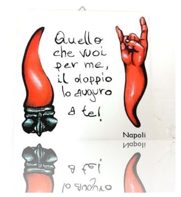 OISE ART STORE Trade Shop - Quadretto Piastrella Decorativa Porta Fortuna Ceramica Quello Che Vuoi per