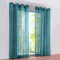 SIMPVALE Gardinenschals 2er Set, Vorhänge mit Ösen,Polyester Voile Schlaufenschal Transparent für Wohnzimmer, Balkon Schlafzimmer Küche Breit 140cm Höhe 245cm,Vorhang Türkis