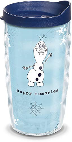 Tervis Disney – Die Eiskönigin 2 – Olaf Made in USA doppelwandiger isolierter Becher hält Getränke kalt und heiß, 284 ml gewellt, klassisch