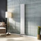 Acezanble∣Vertical Designer Flat Panel Radiator White 1800x272mm Double Panel Modern Central Heating