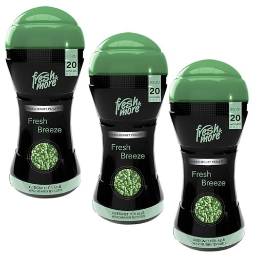 Fresh & More Wäscheduft Perlen Kleidungs-Parfüm Für Die Waschmaschine (3x 210g) (Fresh Breeze)