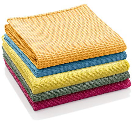 E-Cloth 5 Cloth Starter Pack, Assorted Colours, Eco Packaging