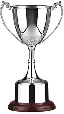 County Engraving Personalised Swatkins Supreme Hand Chased Silver Plated Presentation Cup Trophy - Enter Your Own Custom Text