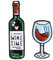 Broche De Vin De Lunettes 2pcs Mini Mignon Rouge Bouteille De Vin De Vin Rouge Émail Couple Couple Badge pour Amants Amis