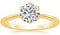 Zakk Damen Solitärringe Silber 925 Zirkonia Verlobungsringe Trauringe Eheringe Antragsring Hochzeitsringe (Gelbgold,57 (18.1))