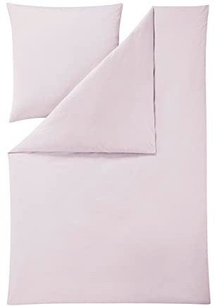 ESTELLA Mako Interlock Jersey Bettwäsche Uni Takoma rosneholz, 1 Bettbezug 155 x 200 cm + 1 Kissenbezug 80 x 80 cm