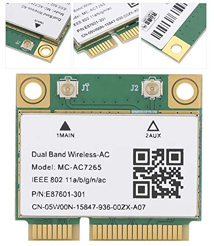 KIMISS Bluetooth 5 PCIe WiFi Mbp Netzwerkkarte PCIe Gigabit Dualband für Bluetooth 4.2 Wireless WiFi Mcac7265
