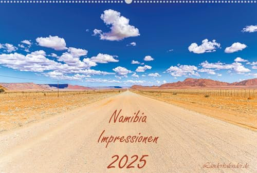 Fotokalender Namibia Impressionen, ein großer Kalender mit farbenfrohen Motiven aus Namibia, Wandkalender (XXL 70 x 47cm - A2+)
