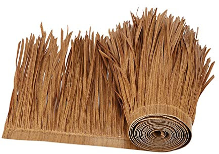 Generic Techo de paja artificial de paja de 100 cm x 50 cm, equipo multiusos, decorativo, simple, uso de zócalo, techo para jardín (A)