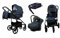 BabyLux® Kinderwagen Set 4 in 1 - Trailux - Antracyt - incl. Babywanne, Buggy Sportsitz, Auto-Babyschale, ISOFIX-Basisstation - Autositz - Kinderwagenset - Kombikinderwagen mit Wickeltasche usw.