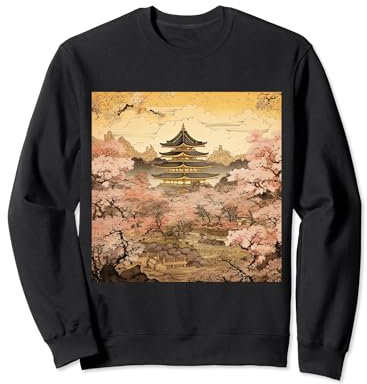 L'art dans l'élégance du pavillon d'or du Japon Sweatshirt