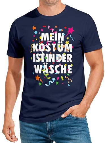 MoonWorks® Herren T-Shirt Fasching Karneval Kostüm-Ersatz Verkleidung Last Minute Faschingskostüme Männer