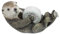 BYNYXI Otter Klebebandspender, Lustig Rollenhalter Schreibtisch Organizer niedliche Tier Otter Tape Dispenser Otter Klebebandabroller Kleberollenhalter für Home Office, 14cmx7cmx8.3cm