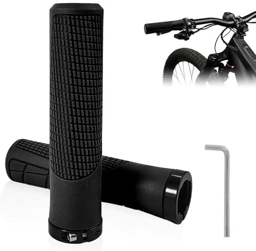 xiaoxiaozhijia Fahrradgriffe Ergonomisch,22mm Universal-Fahrrad Handgriffe,Geeignet für Mountainbike/Rennrad/Klapprad/Citybike/Roller-Fahrradlenker (Schwarz)