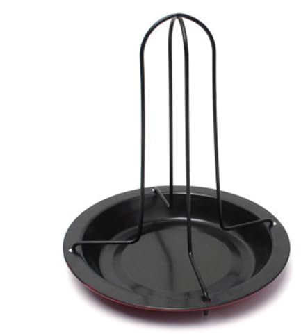 Asador De Pollo Vertical, Rejilla Grande Para Asador De Pollo Asador De Pollo Antiadherente Soporte Vertical Para Pavo Olla Para Asar Aves De Corral Para Asar Al Aire Libre, Negro