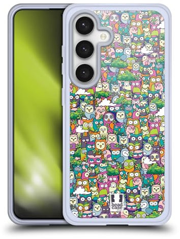 Head Case Designs Eule Tierische Überlastung Gelhülle [Militärischer Schutzgrad] Kompatibel Mit Samsung Galaxy S24 5G Und Kompatibel Mit MagSafe