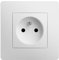 DEBFLEX - Caly - Prise Électrique 2P+T (Lot de 10) - Prise Murale 16A avec Terre - Plastique - Installation Encastrée - Blanche - 85 x 85 x 41 mm