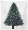YENVWG Weihnachtsbaum-Wandteppich, Hintergrunddekoration, Wandbehang, Stoff für Zuhause, Schlafzimmer, Wohnzimmer, Dekoration