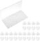 500Pcs 1/5 (5MM) Round Drill Hole Covers Screw Cap Drilling Cover Plugs for Cabinet Cupboard Shelves Insert End Caps (white)