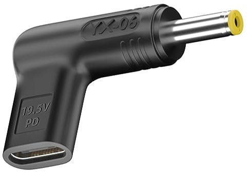 100W USB C to DC 5.5x2.5mm Adapter, 5.5x2.5mm DC Plug to USB C 19V Adapter, Type USB C to 5.5 x 2.5 mm Adapter made for Asus Laptop Series, Router, Printer, RVs, Solar Generator and more