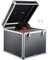 CROWNSHOP LP Storage Case 12 Record Storage Box 12 Vinyl LP Storage Box Case Aluminum Portable Lockable DJ Flight Carry Case Holds Albums Vinyl Record Storage
