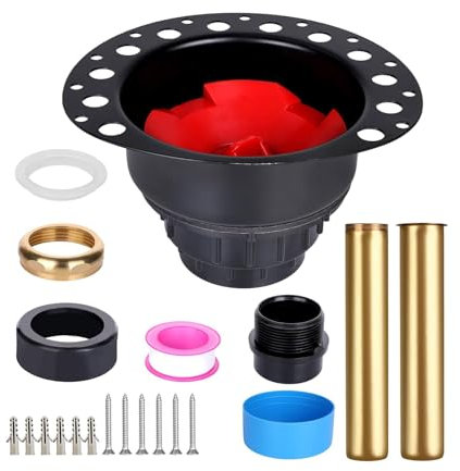 Set di scarico per vasca da bagno, facile installazione, sistema di scarico per vasca da bagno, adatto per installazioni indipendenti