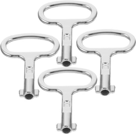 4 Pièces Clé de Radiateur Outils de Plombier pour Purge Entretien des Radiateurs Anciens Pratique pour Maison Bureaux