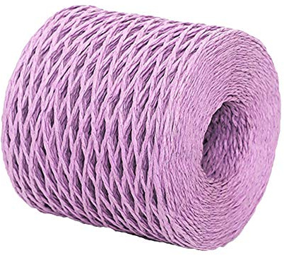 Namzi Papierband Bast, Lila, 1 Rolle für Bastelprojekte, flexibles Webmaterial, leicht zu manövrieren