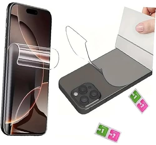 AILIKA Hochtransparente doppelseitige Hydrogelfolie kompatibel mit Huawei P10 – ultradünne Displayschutzfolie und Rückseite, präziser Zuschnitt