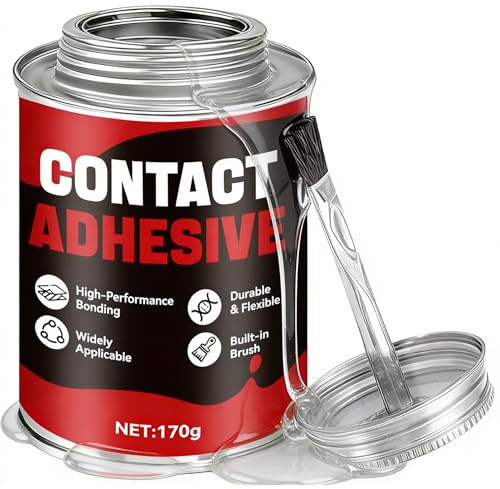 170g Kontaktkleber, Contact Cement, Neoprenkleber, Schlauchboot Kleber, PVC Kleber Schlauchboot, Lederkleber, Starke Haftung, Wasserdichte Versiegelung, Leder, Gummi, Textilien, Metalle, PVC