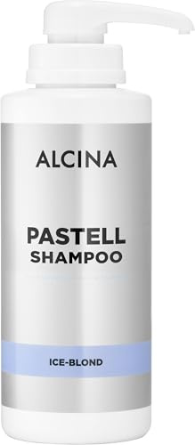 ALCINA Pastell Shampoo Ice-Blond | 1 x 500 ml | Neutralisiert gelbe & orange Reflexe | Für kühles, klares Ice-Blond | Frischt Haarglanz auf & pflegt | Verbessert Kämmbarkeit | 3-5 Min. Einwirkzeit