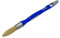 SAVY Pinceau rond à rechampir bi-matière peinture mate, velours, satinée n°3/0 - ø 15mm, Bleu