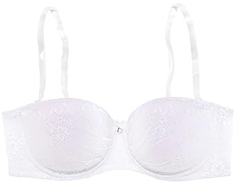 Lascana Damen Push-up-BH mit abnehmbaren Trägern, Spitze, rutschfest, viele Tragevarianten - der Flexible für jeden Anlass