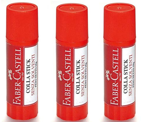 Faber-Castell 18748699003 3 Bâton de colle, 10 g