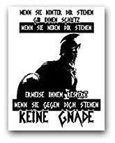 Aufkleber/Sticker Krieger Schlachtruf Soldat Legionär Schutz Respekt 5x7cm A3517