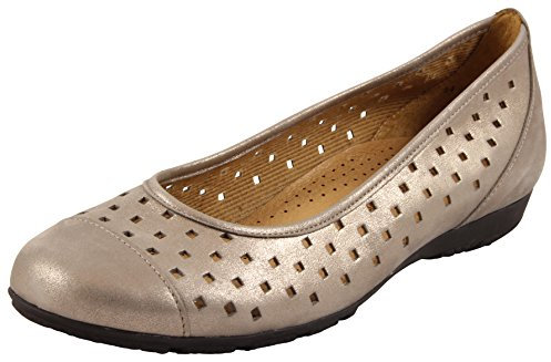 Gabor Ruffle L, Women Ballet Flats, Gold (Gold Leather), 3.5 UK (36 EU)