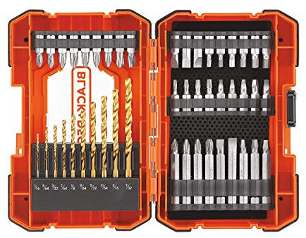 BLACK+DECKER Screwdriver Bit Set/Drill Bit Set, 46-Piece (BDA46SDDD)