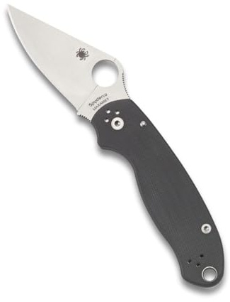 Spyderco, Taschenmesser, para 3 Compression Lock Gray, Klinge: 7.6 cm, G10, Klappmesser, Taschenclip, Satin Finish