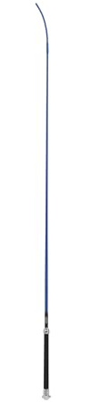 Weaver Livestock Basic Pig Show Whip with Chrome Tipped Handle, Hog Livestock Whip for Show Ring Competition, Leather Pig Whips for Showing