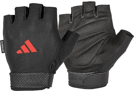 adidas Essential Gants réglables Unisex-Adult, Rouge, L