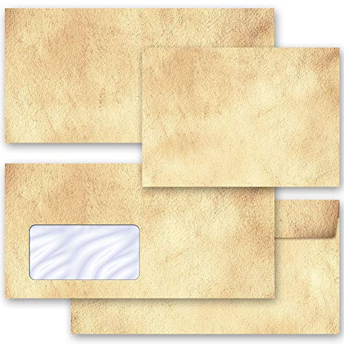 Briefumschläge ANTIK Antik & History 50 Briefumschläge (ohne Fenster) DIN LANG (220x110 mm) | Paper-Media