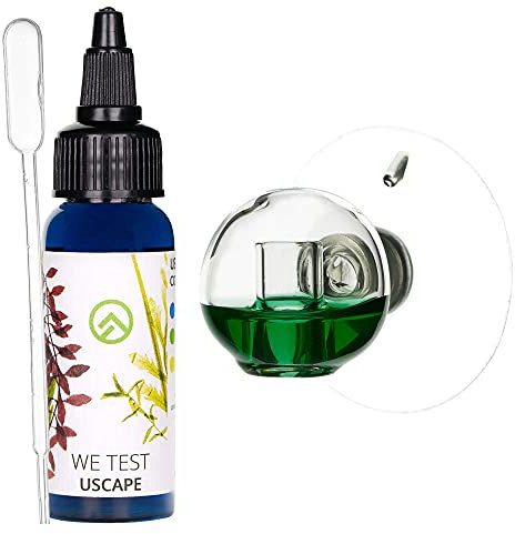 USCAPE CO2 Dauertest Orb inkl. Testflüssigkeit Set (Dauertest Orb XS + 20mg/L Testflüssigkeit)