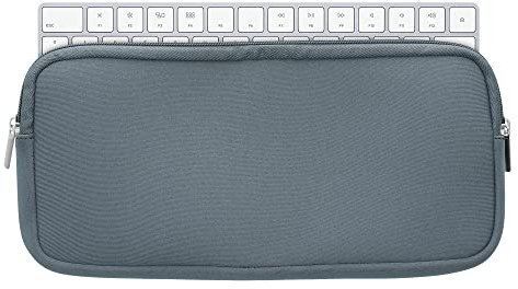 kwmobile Tastatur-Hülle kompatibel mit Apple Magic Keyboard - Neopren Schutzhülle Case Tasche für Tastatur - Neoprentasche für Keyboard - Blaugrau