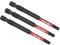 Sealey 3pc 75mm Hex 4mm Impact Power Tool Bit Set - AK8262
